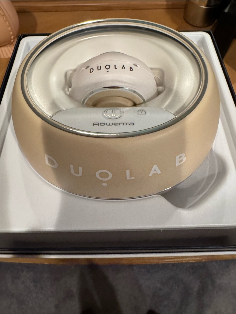 DUOLAB Gold Facial Skincare Device by Rowenta - Home Beauty Tool